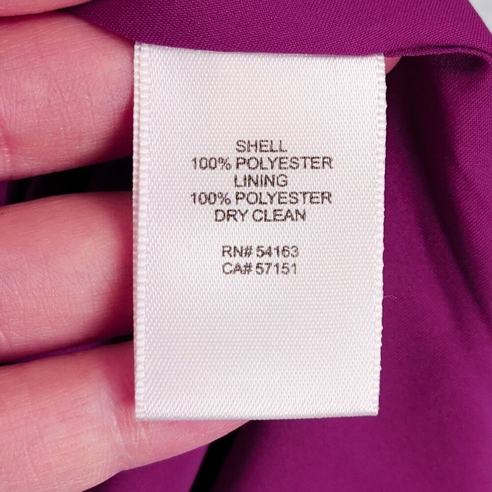 Eliza J Dress Womens 4 Petite Purple Pink Bell Sleeve A Line Flare Classic NEW - Picture 10 of 14